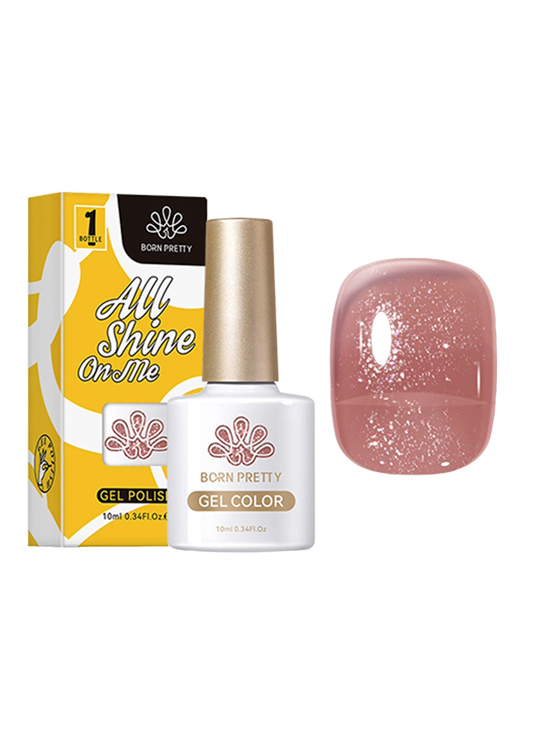 BORN PRETTY All Shine On Me Long Wearing Jelly Nude Gel Nail Polish - 10 ml - JN58