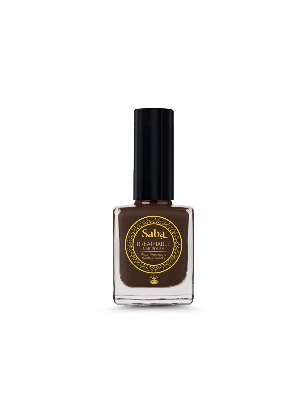 Saba Breathable Nail Polish 12Ml - Dark Brown