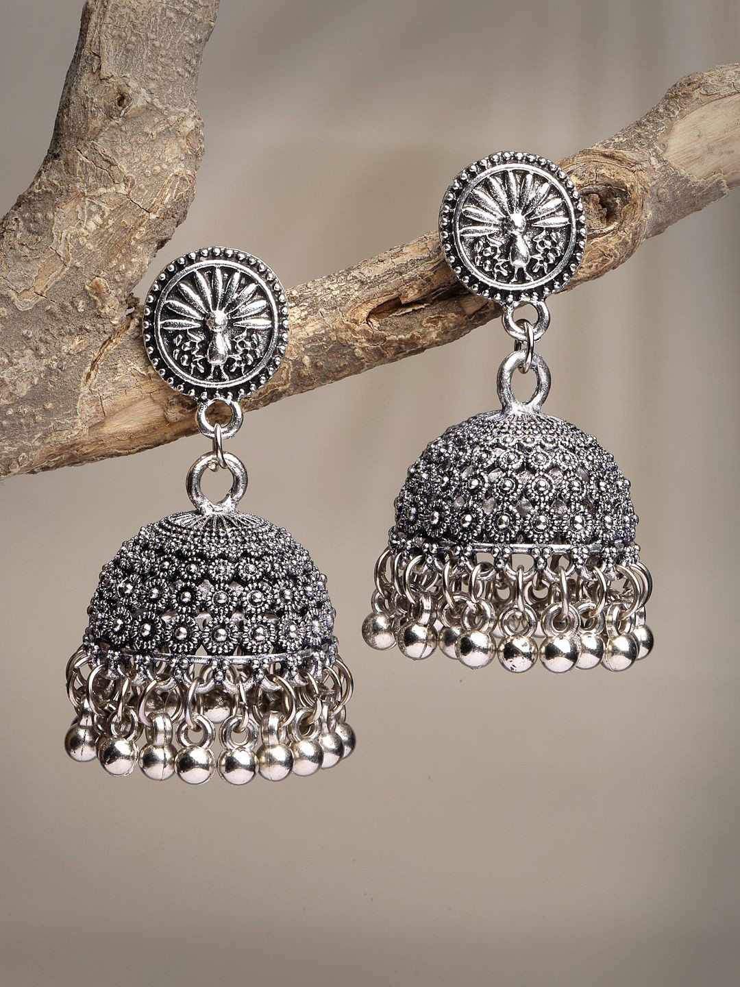 NVR Contemporary Jhumkas Earrings