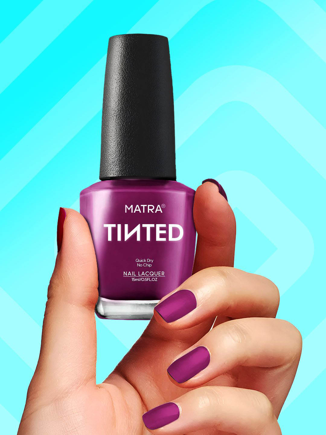 MATRA Quick Dry & No Chip Long Lasting Tinted Nail Lacquer 15 ml - Whimsical Wine