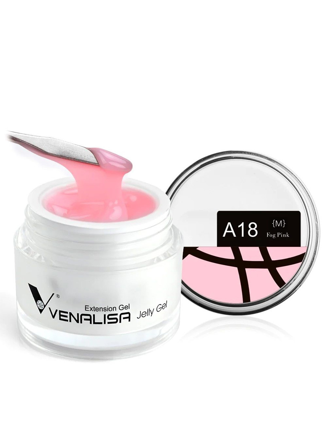 VENALISA UV Sculpture Nail Extension Hard Jelly Builder Gel - 30 ml - Fog Pink A18 (M)