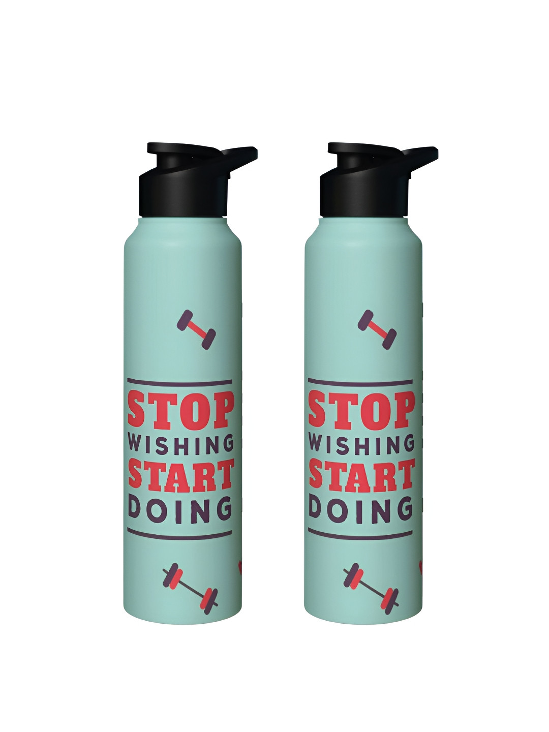 Speedex Self Motivation Multi Typography Stainless Steel Light-weight 2 Piece Sipper - 1L