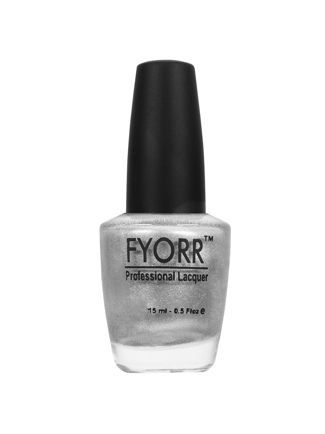 FYORR Professional Lacquer Long Lasting Nail Polish - 15ml - Silver Magic- 33