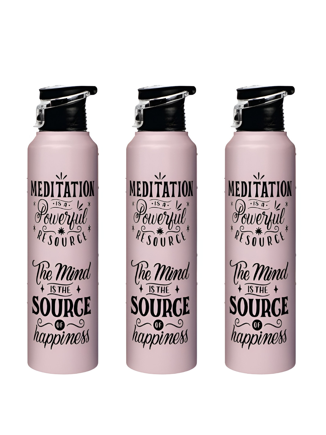 Speedex Invest In You Typography Stainless Steel Light-weight 3 Pcs Water Bottle - 1L