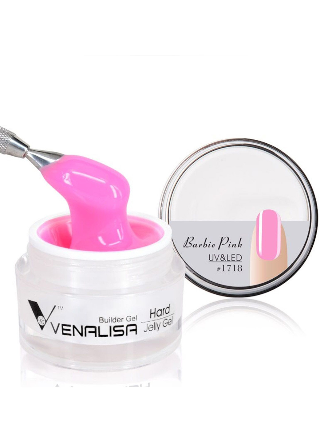 VENALISA  UV Sculpture Nail Extension Hard Jelly Builder Gel- 15 ml - Barbie Pink 1718