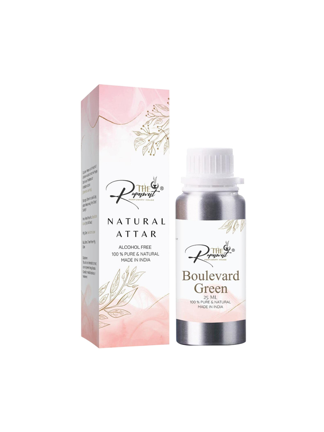 THE RUPAWAT Perfumery House Boulevard Green Pure & Natural Alcohol Free Attar - 25 ml