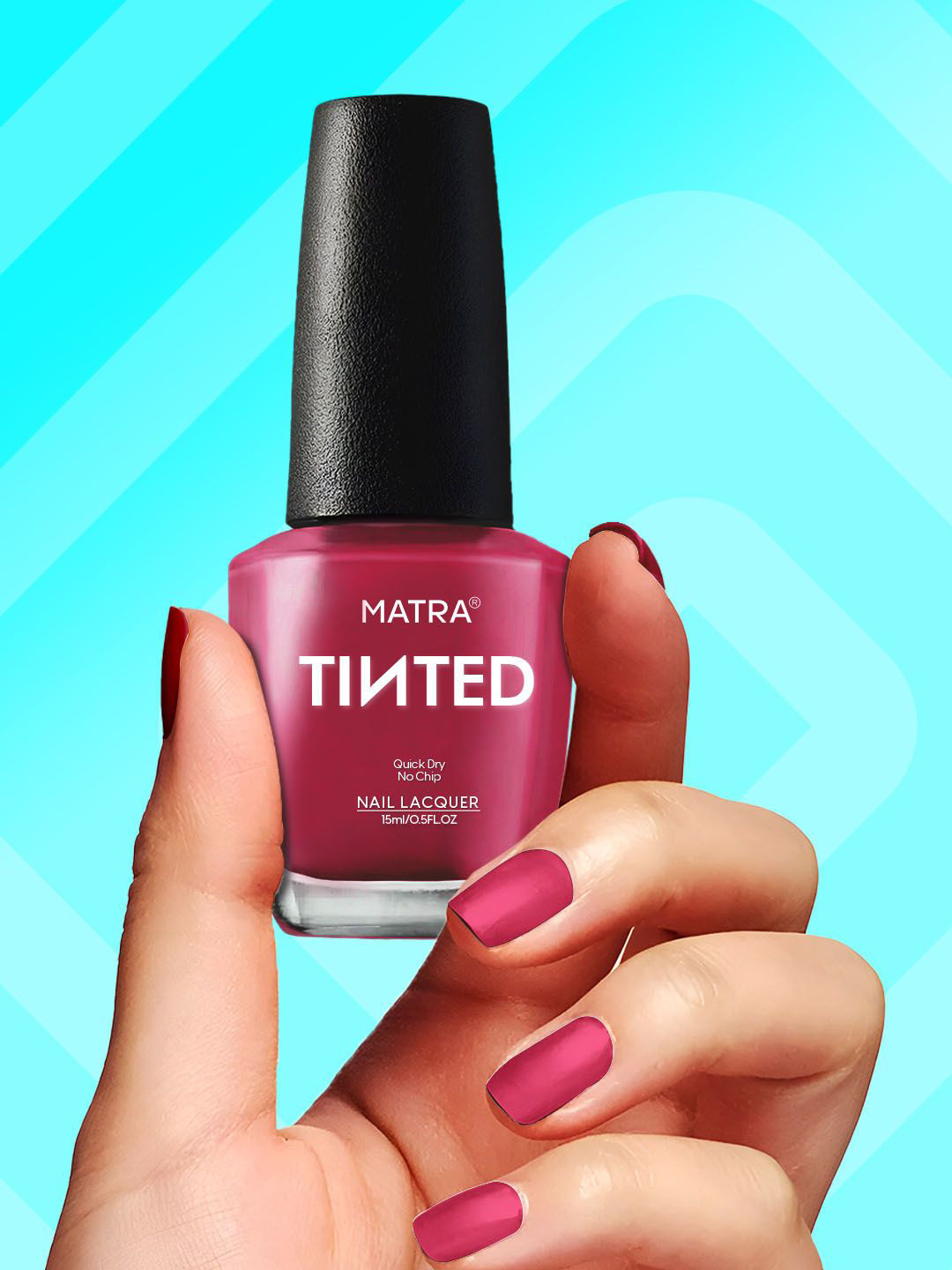 Matra Quick Dry No Chip Tinted Nail Lacquer 15 Ml - Regal Rose