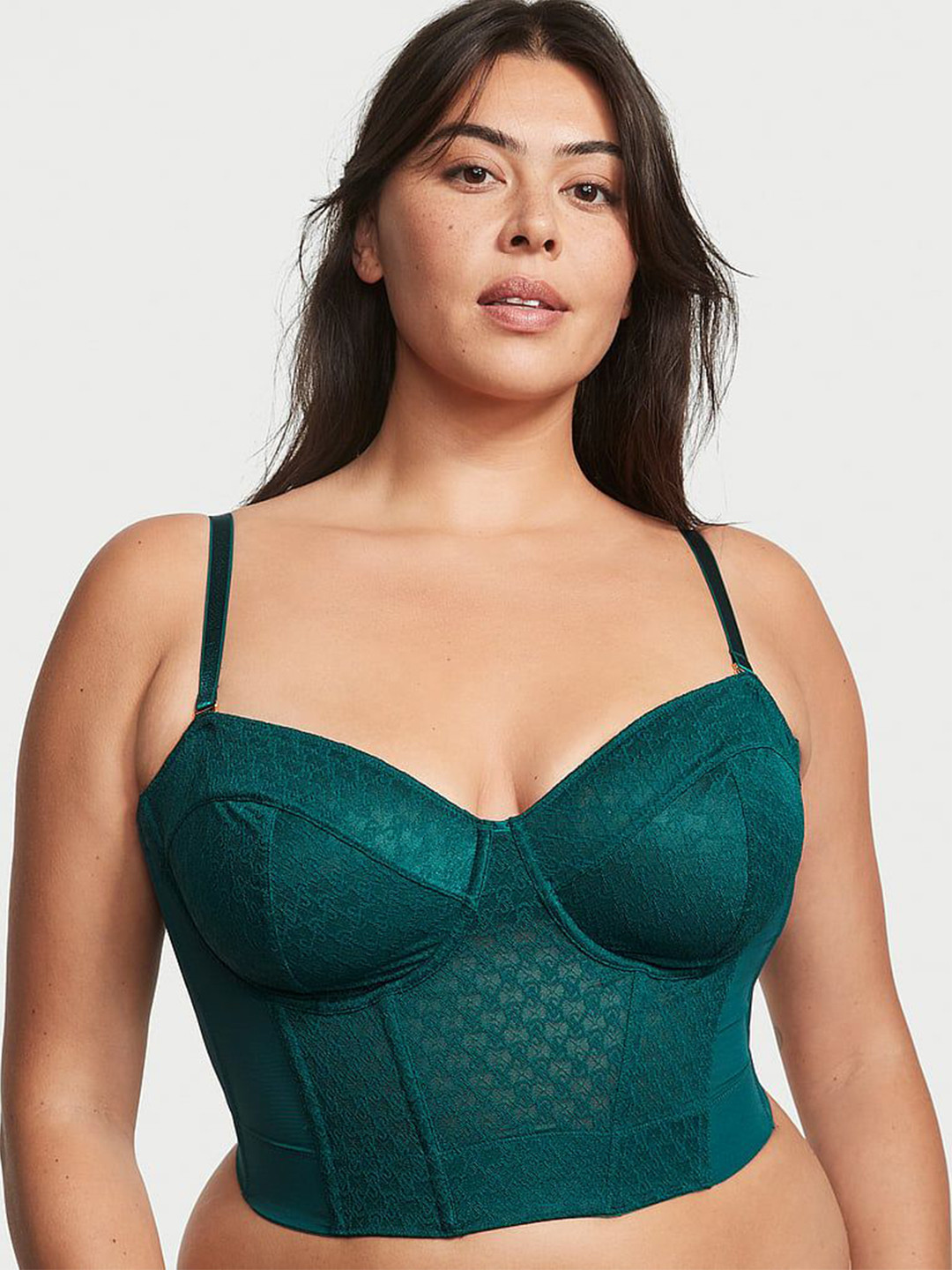 Victoria's Secret Very Sexy VS Archives Monogram Corset Embellished Top
