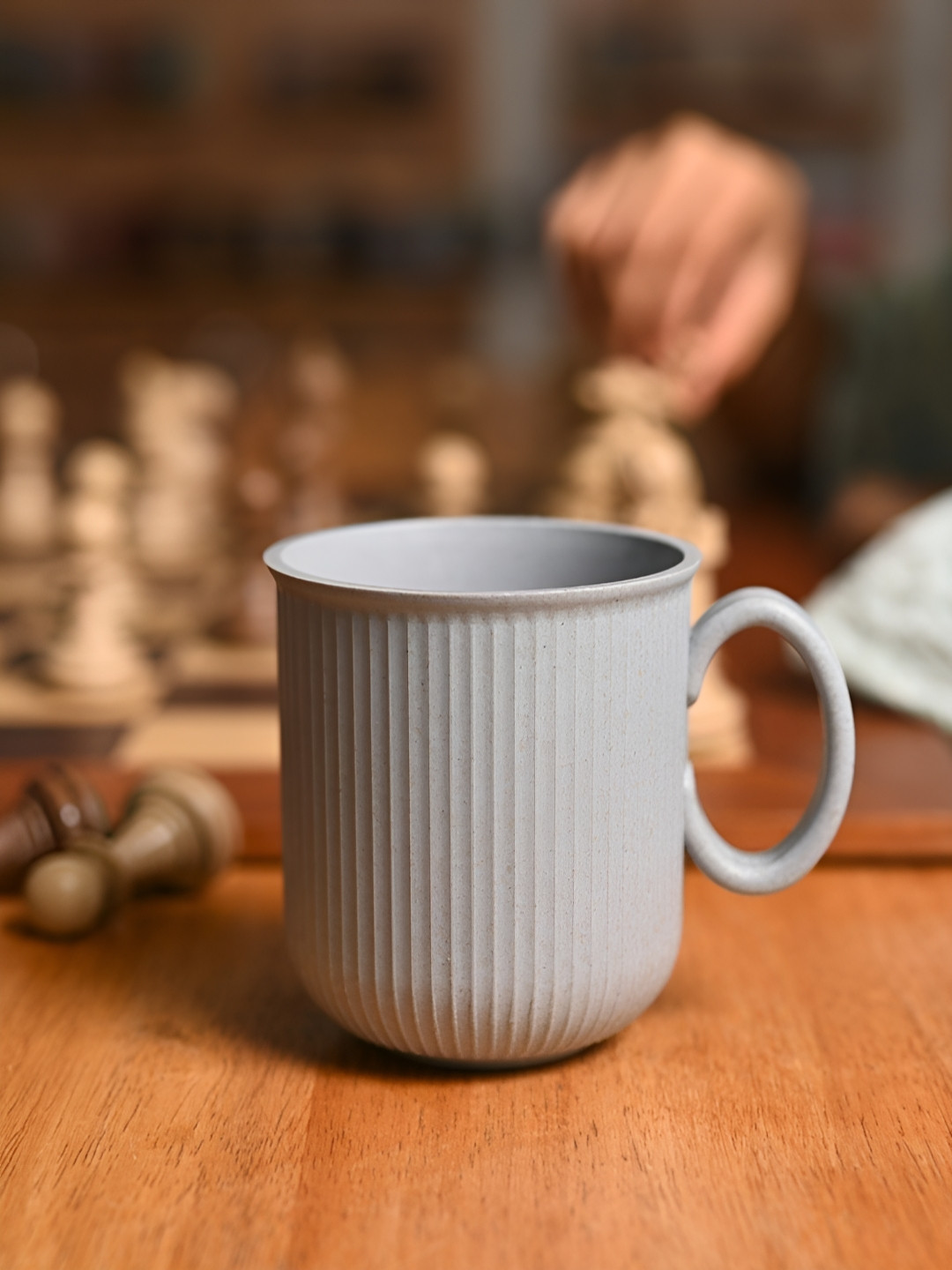 eha Kohinoor Blue Biocomposite Handmade Mug-350ml