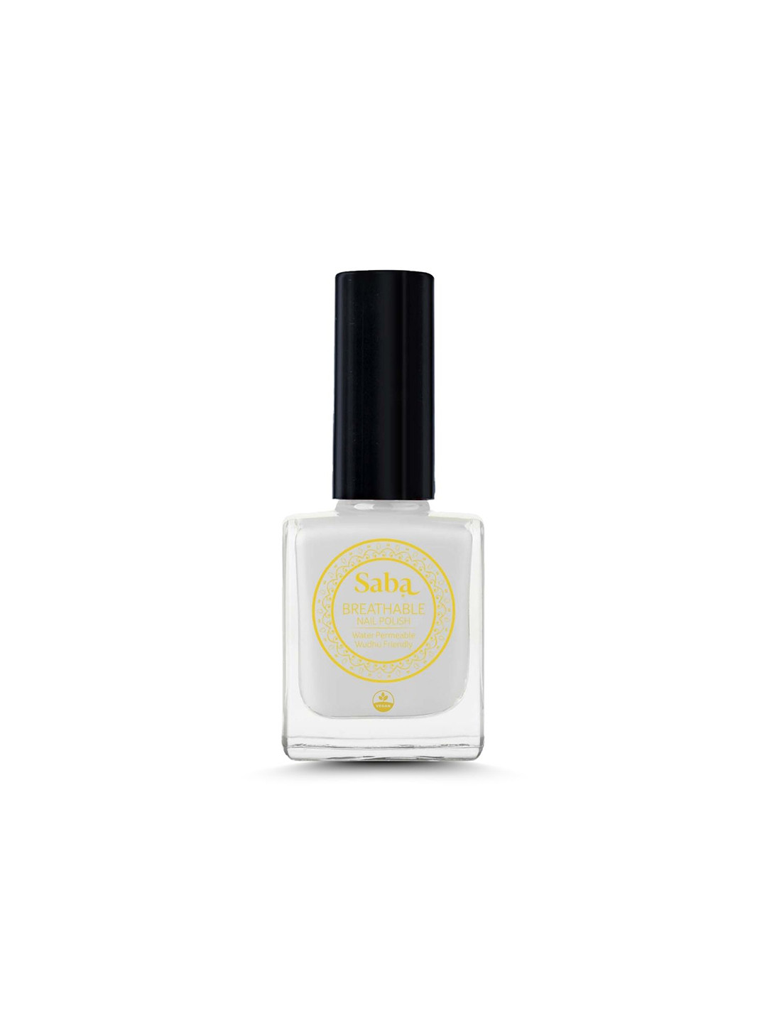 Saba Breathable Nail Polish -12Ml Pearl White