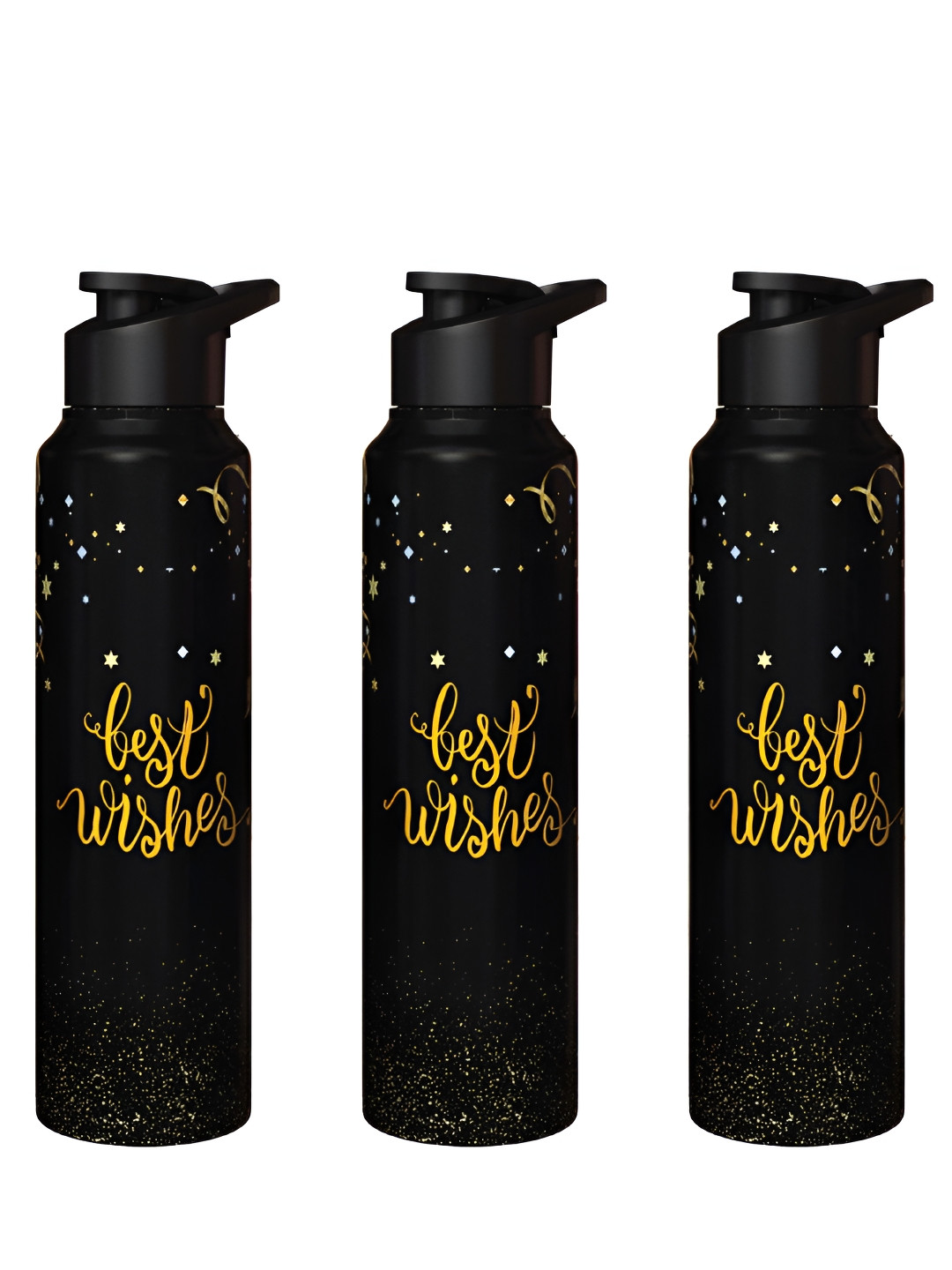 Speedex Atelier Multi Typography Stainless Steel Flip Top 3 Piece Sipper - 1L