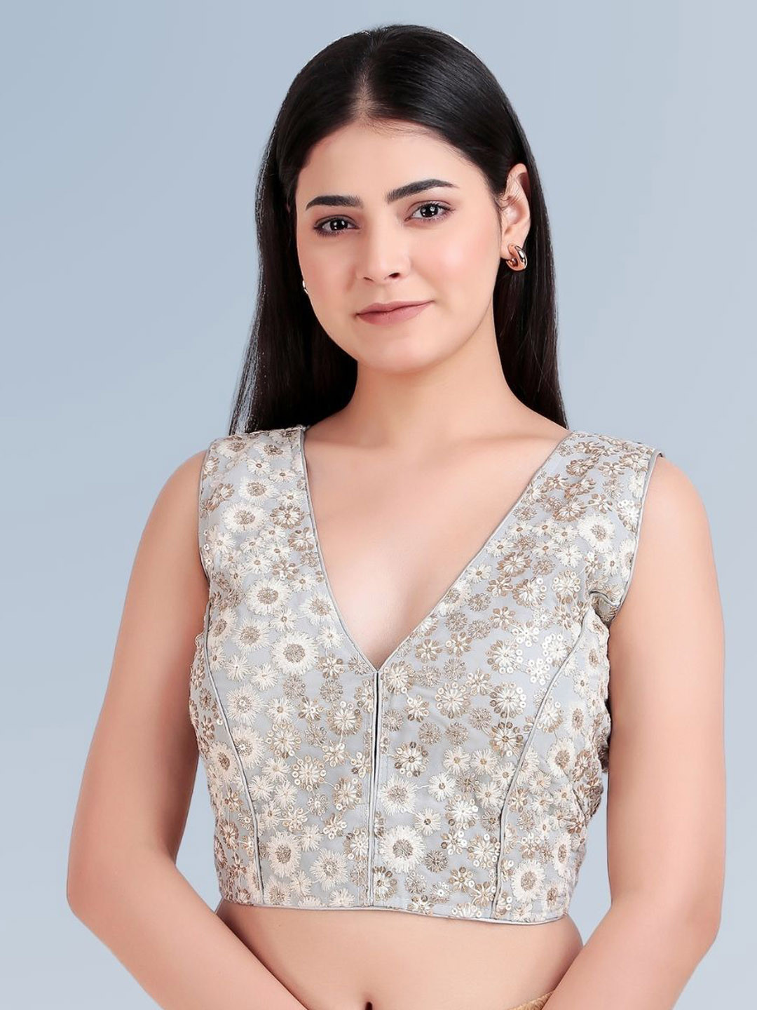 Untamed Clothing Embroidered Readymade Blouse