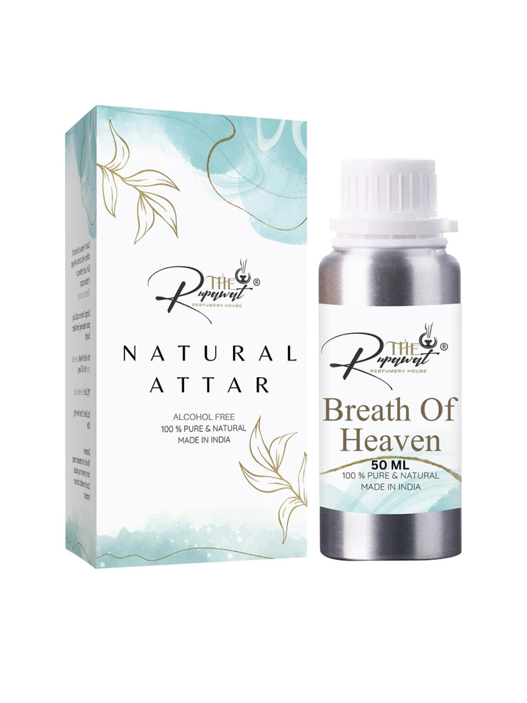 THE RUPAWAT Perfumery House Breath Of Heaven Natural & Pure Alcohol Free Attar- 50 ml