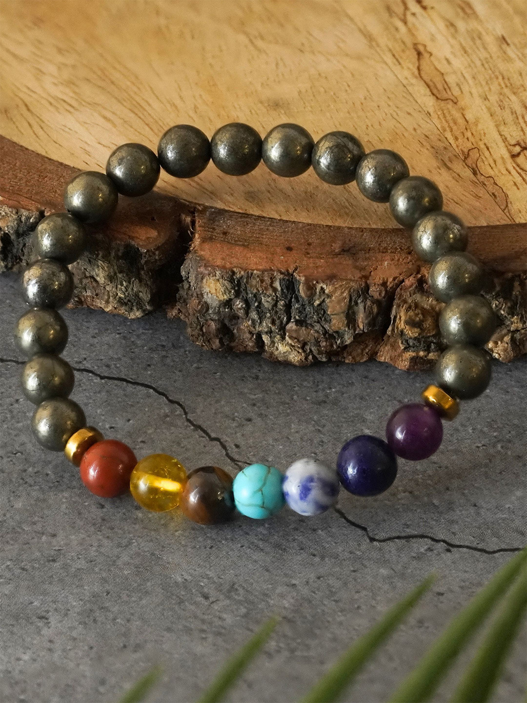 Japam Pyrite x Seven Chakra Band