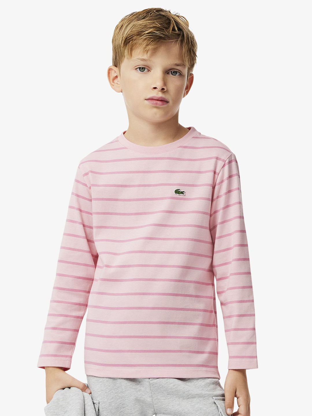Lacoste Kids Drop-Shoulder Sleeves Pockets T-shirt