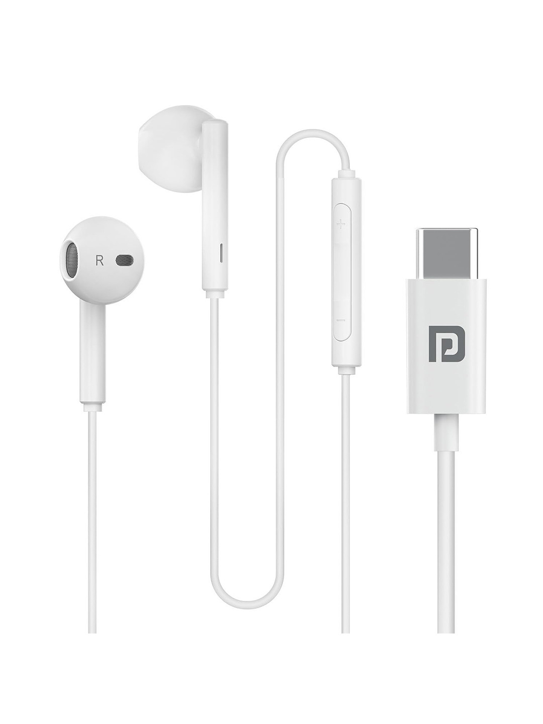 Portronics Ear Type C Wired Earphones with HD Mic Headphones