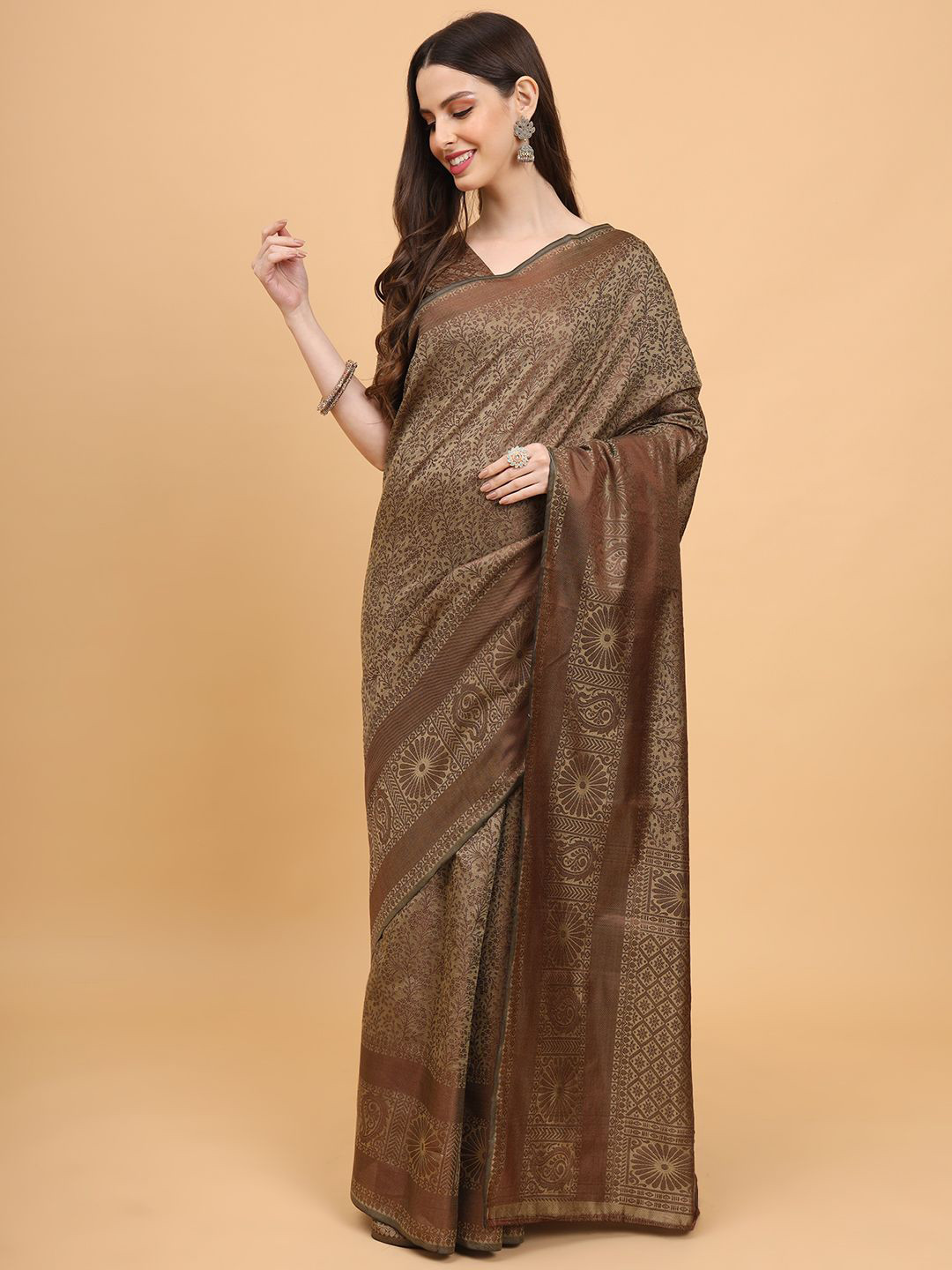 SHRIMAY Woven Design Art Silk Banarasi Saree