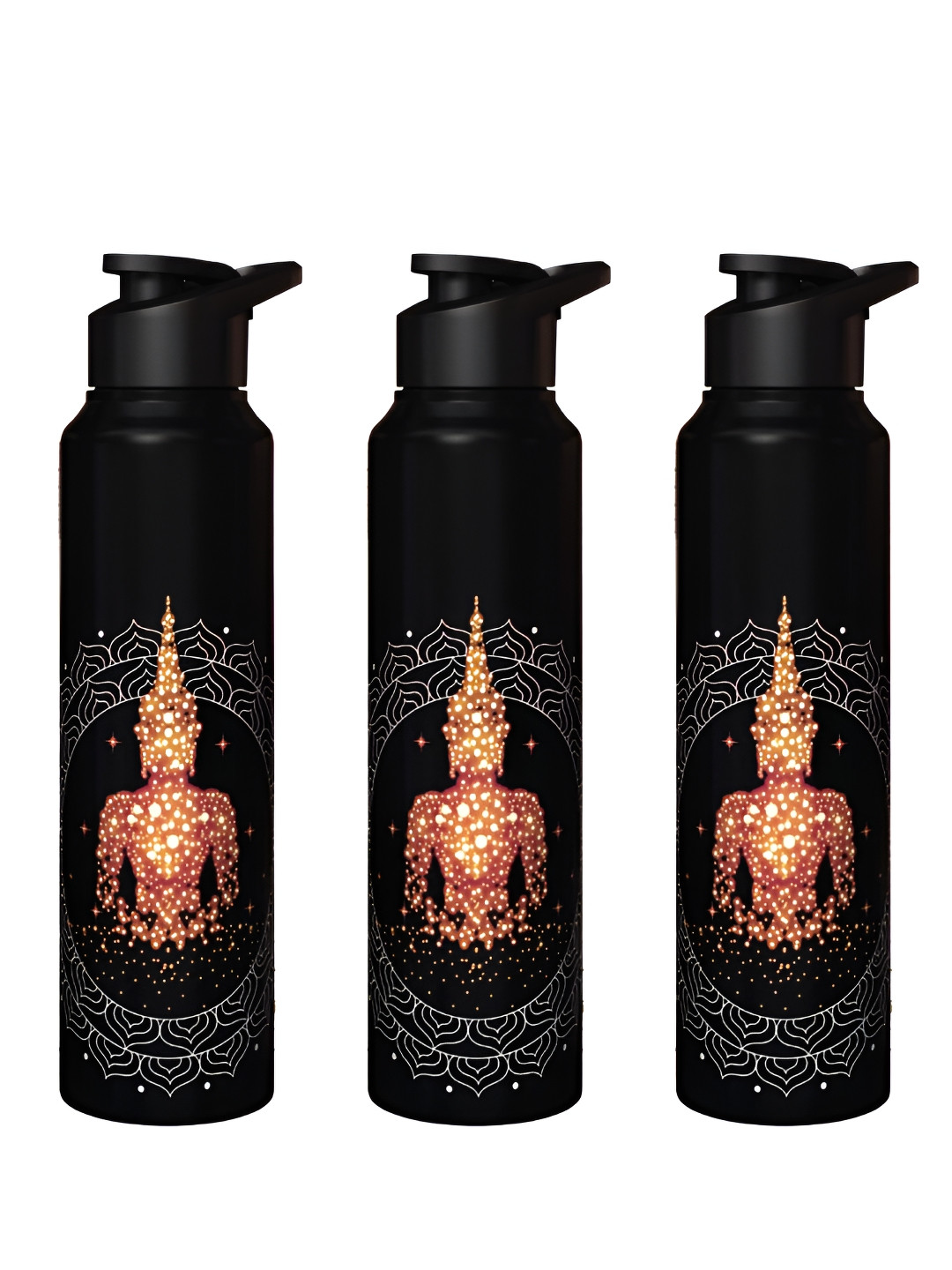 Speedex Multi Graphic Stainless Steel Flip Top 3 Piece Sipper - 1L