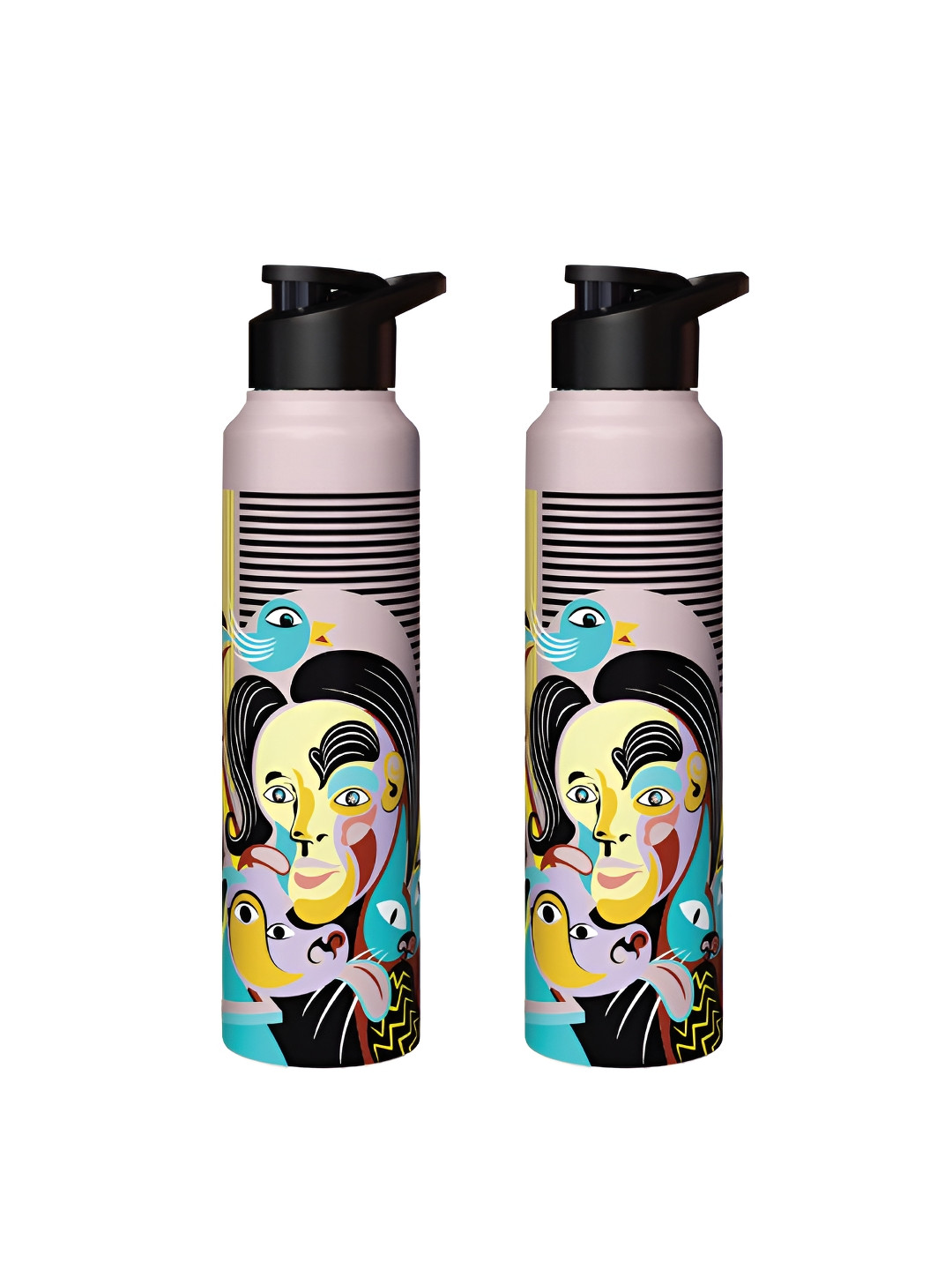 Speedex Magical Art Multi Conversational Stainless Steel Light-weight 2 Piece Sipper - 1L