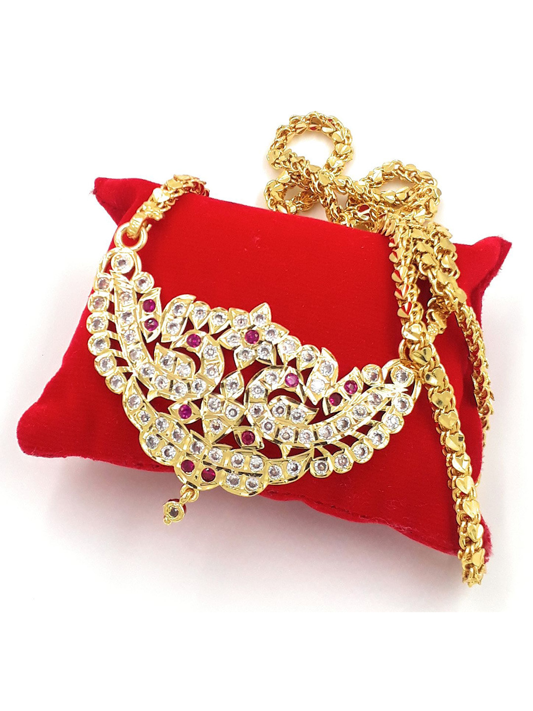 Anujeet Fashion Hub Copper Gold-Plated Chain