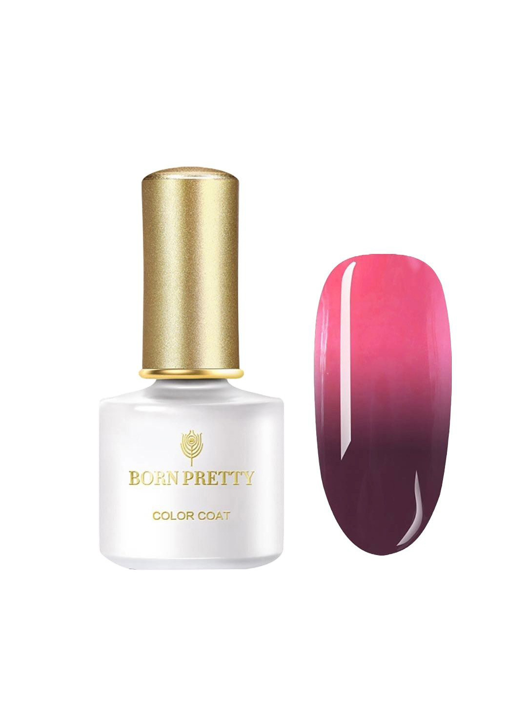 BORN PRETTY Color Coat Color Changing Gel Nail Polish - 6 ml - Pink TG22