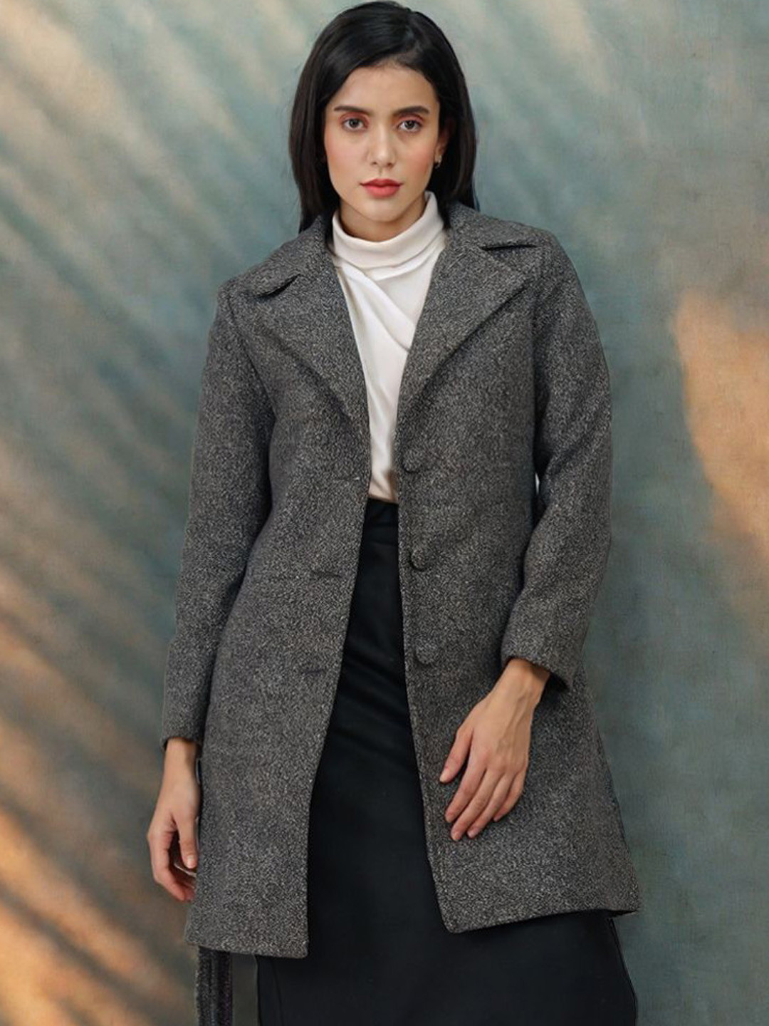 The Roadster Lifestyle Co Long Sleeve Single Breasted Parka Coat