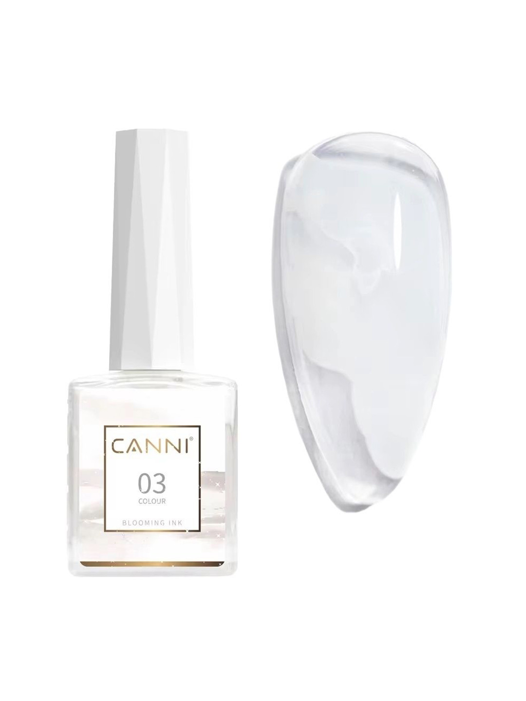 CANNI Liquid Smoke Bubble Varnish Gradient Painting Nail Polish Ink 03