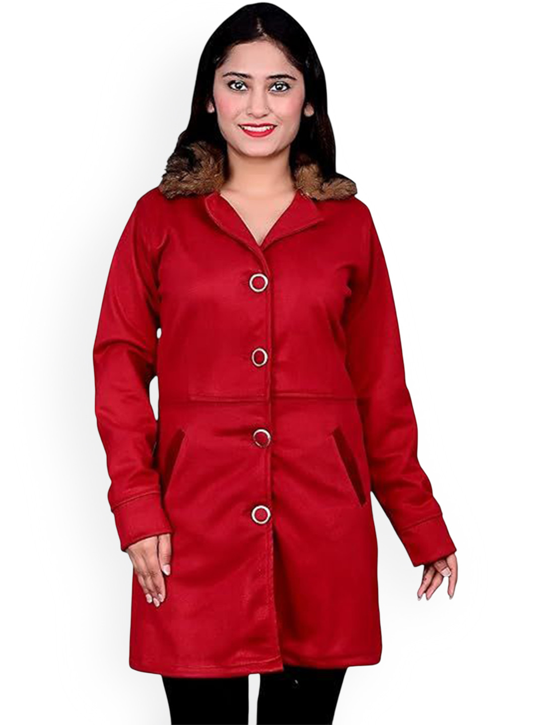 Mabish Girl Single-Breasted Overcoat