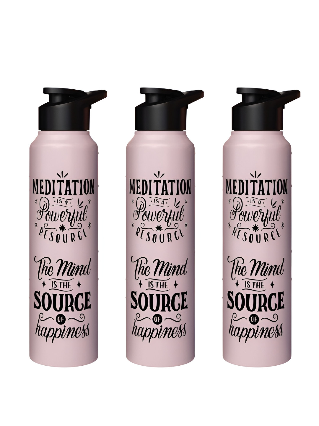 Speedex Multi Typography Stainless Steel Flip Top 3 Piece Sipper - 1L