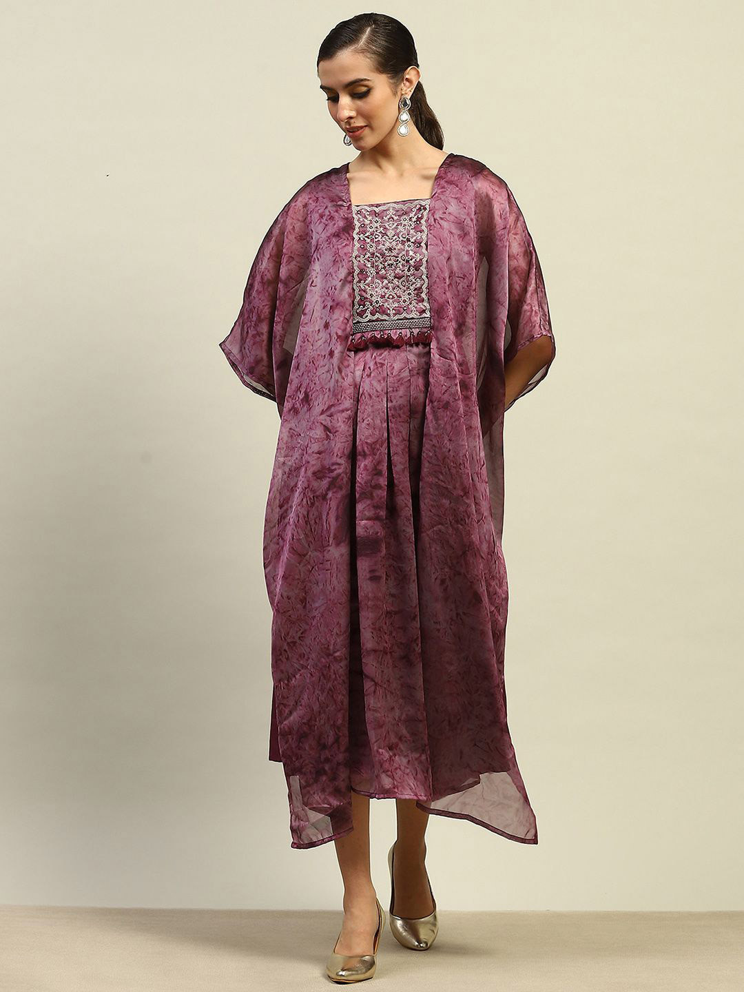 Rangriti Printed Square Neck Kurti
