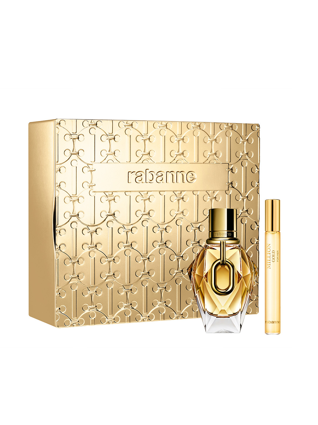 Paco Rabanne Set of Million Gold For Her Eau De Parfum 50ml & Megaspritzer 10ml