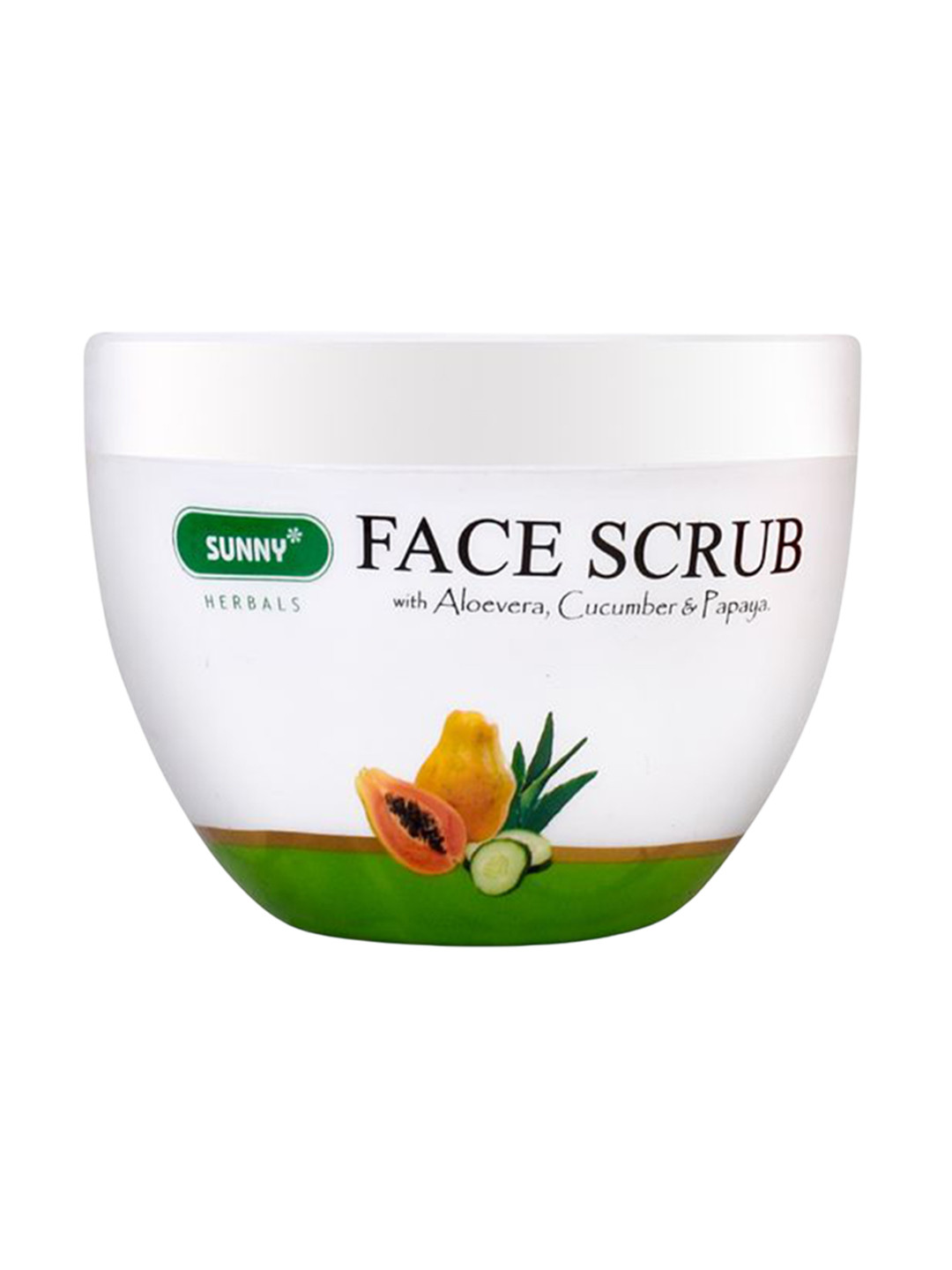 SUNNY HERBALS Face Scrub With Aloevera Cucumber & Papaya- 125 g