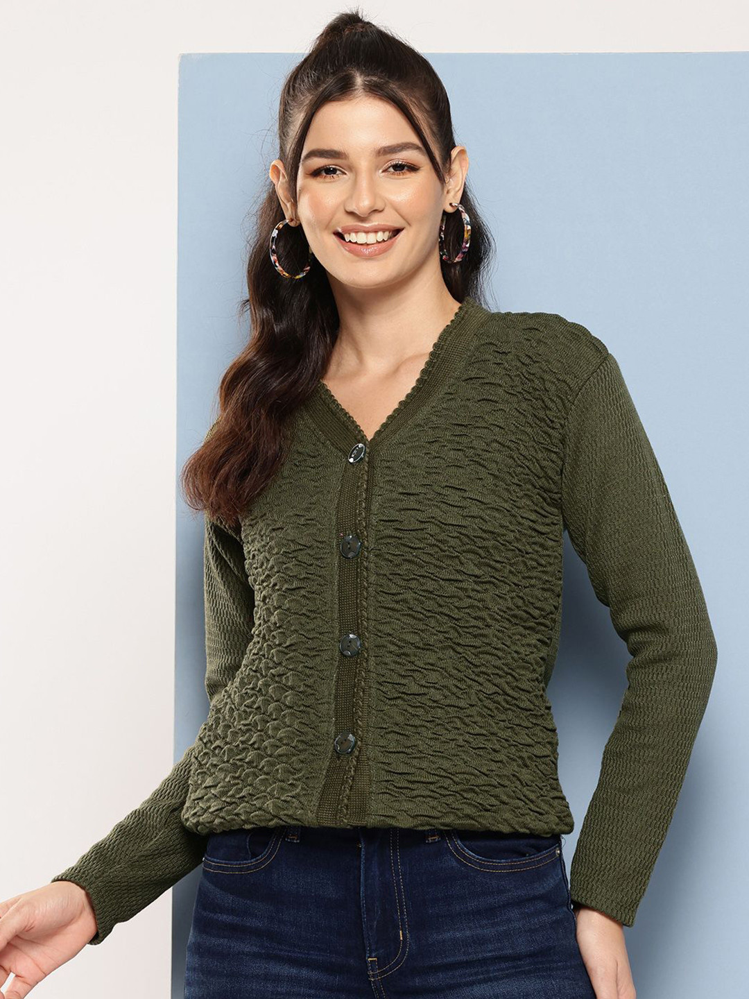 BAESD Women Woollen Cardigan