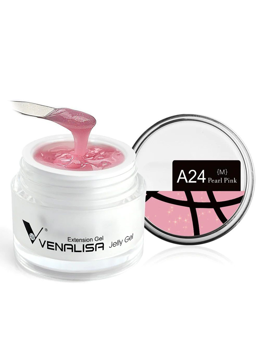 VENALISA UV Sculpture Nail Extension Hard Jelly Builder Gel - 30ml -Pearl Pink A24 (M)