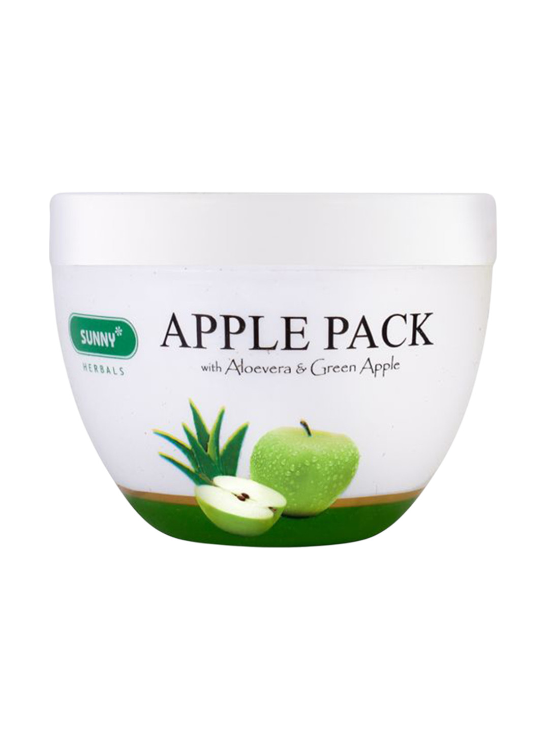 SUNNY HERBALS Green Apple Pack With Aloevra & Almond Oil - 150 g