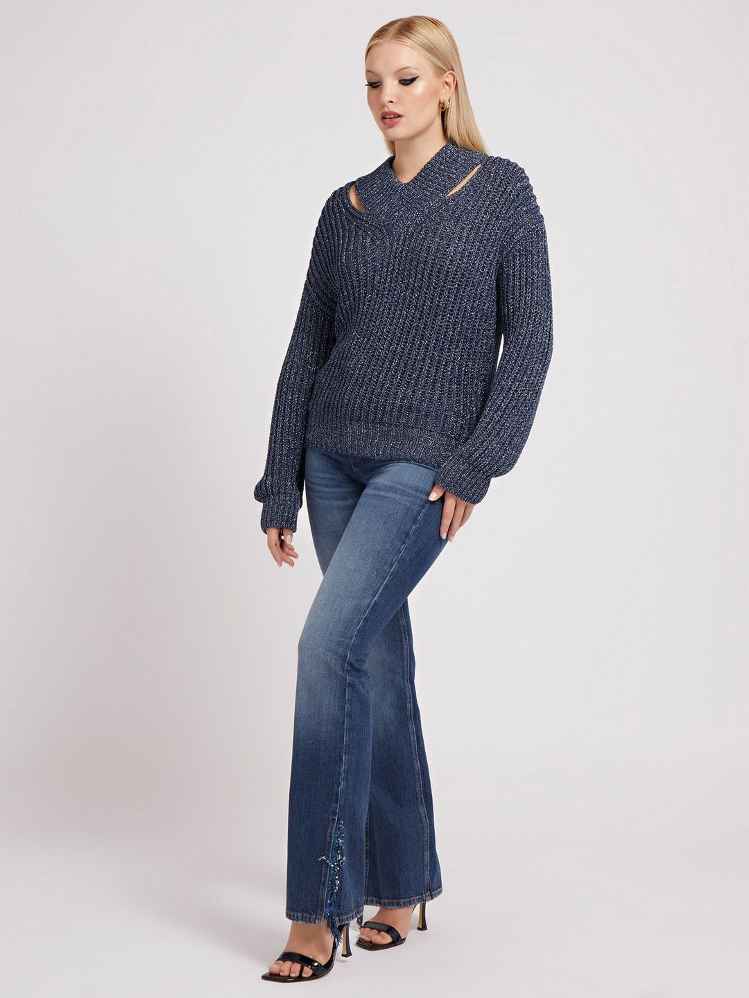 GUESS Women Cable Knit Pullover