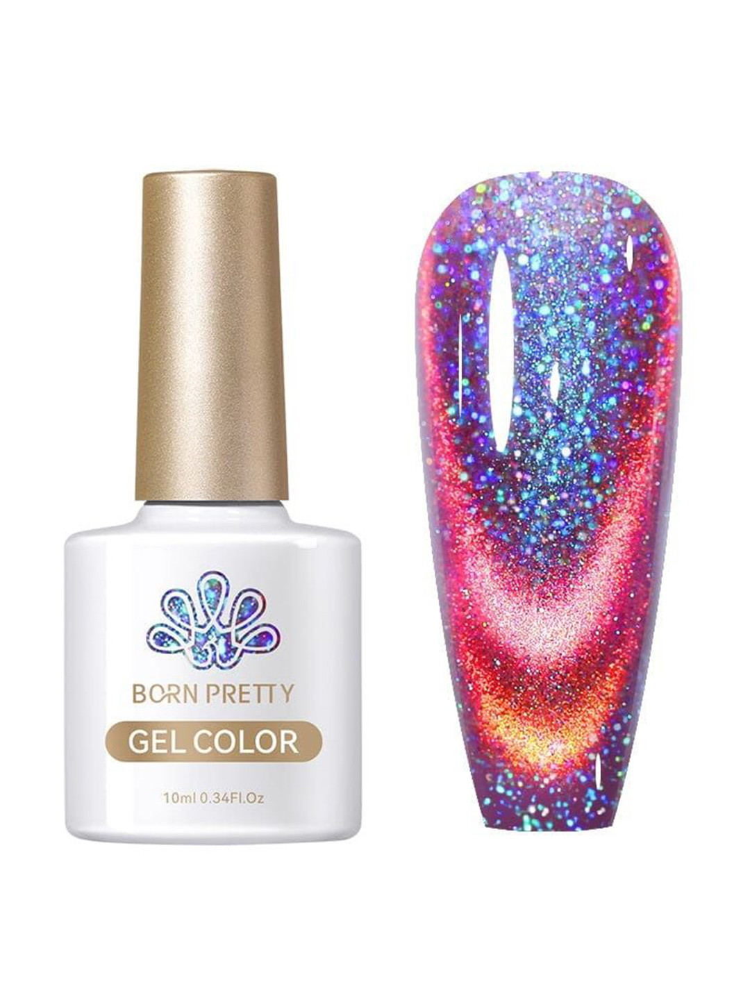 BORN PRETTY All Shine On Me  9D Magnetic Holorgraphic Gel Nail Polish- 10 ml- RG05
