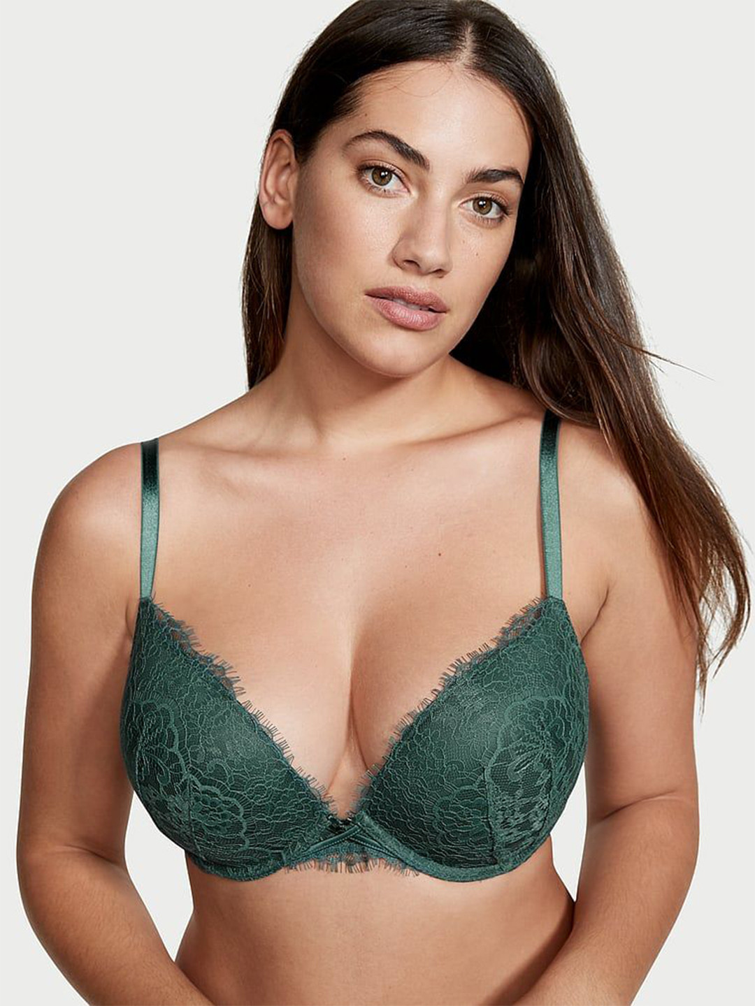Victoria's Secret Dream Angels Lace-up Detail Push-Up Bra