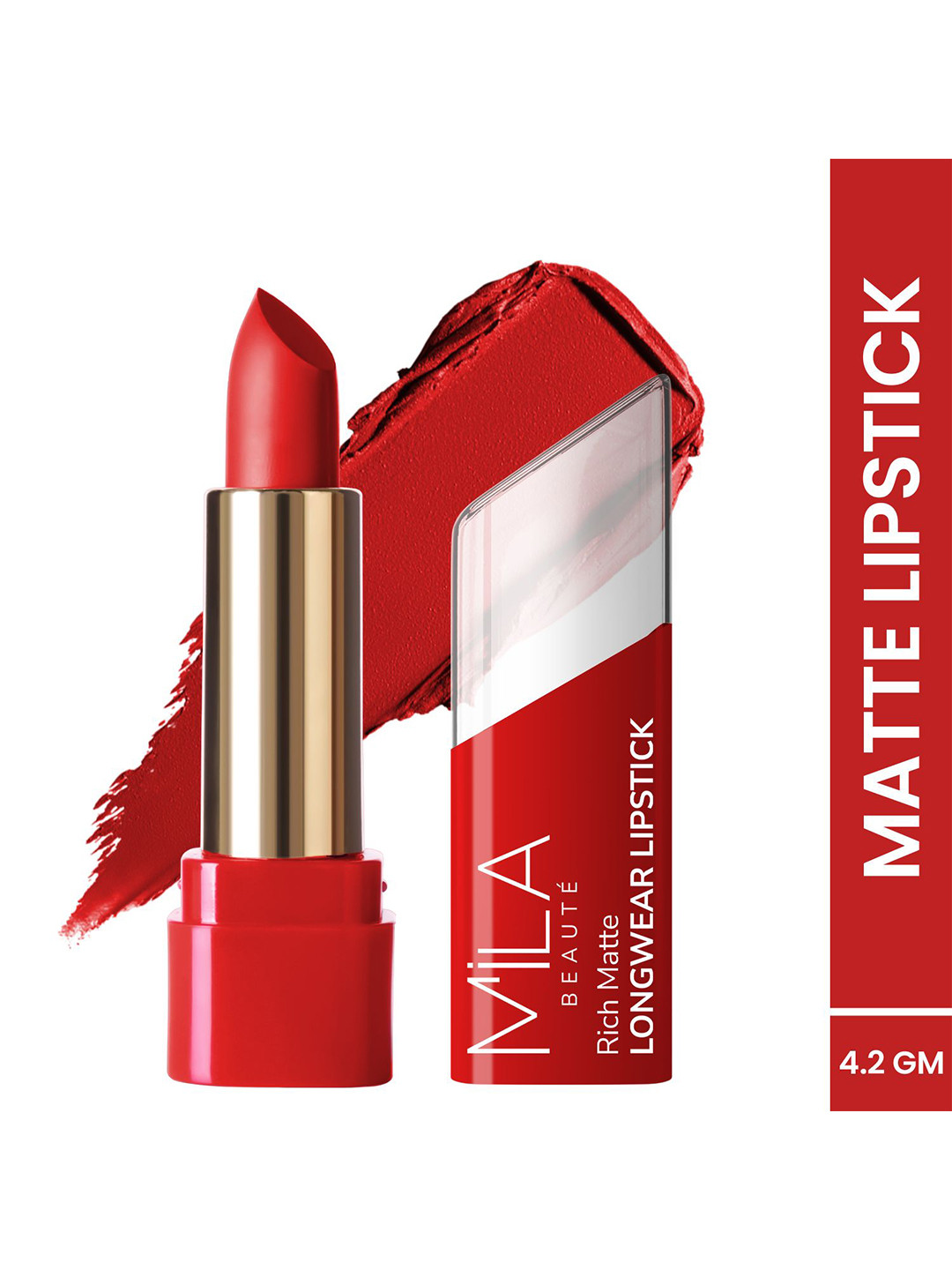 MILA BEAUTE Rich Matte Long Lasting Wear Lipstick - 4.2 g Each - Gimme A Hint - 610