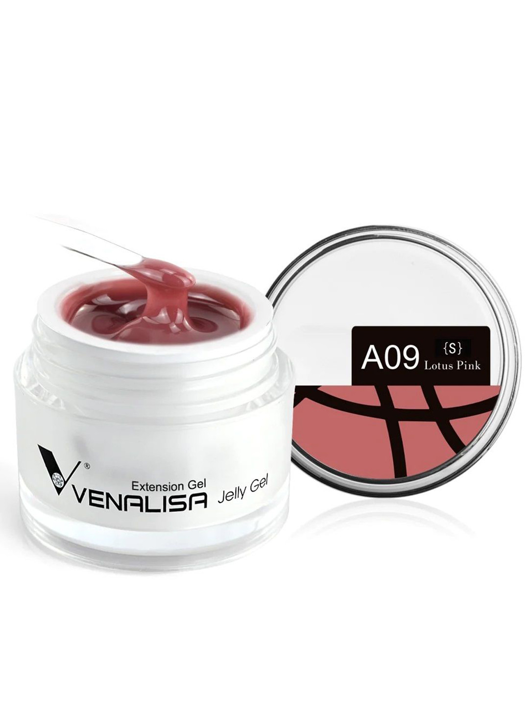 VENALISA UV Sculpture Nail Extension Hard Jelly Builder Gel - 15 ml - Lotus Pink A09 (S)