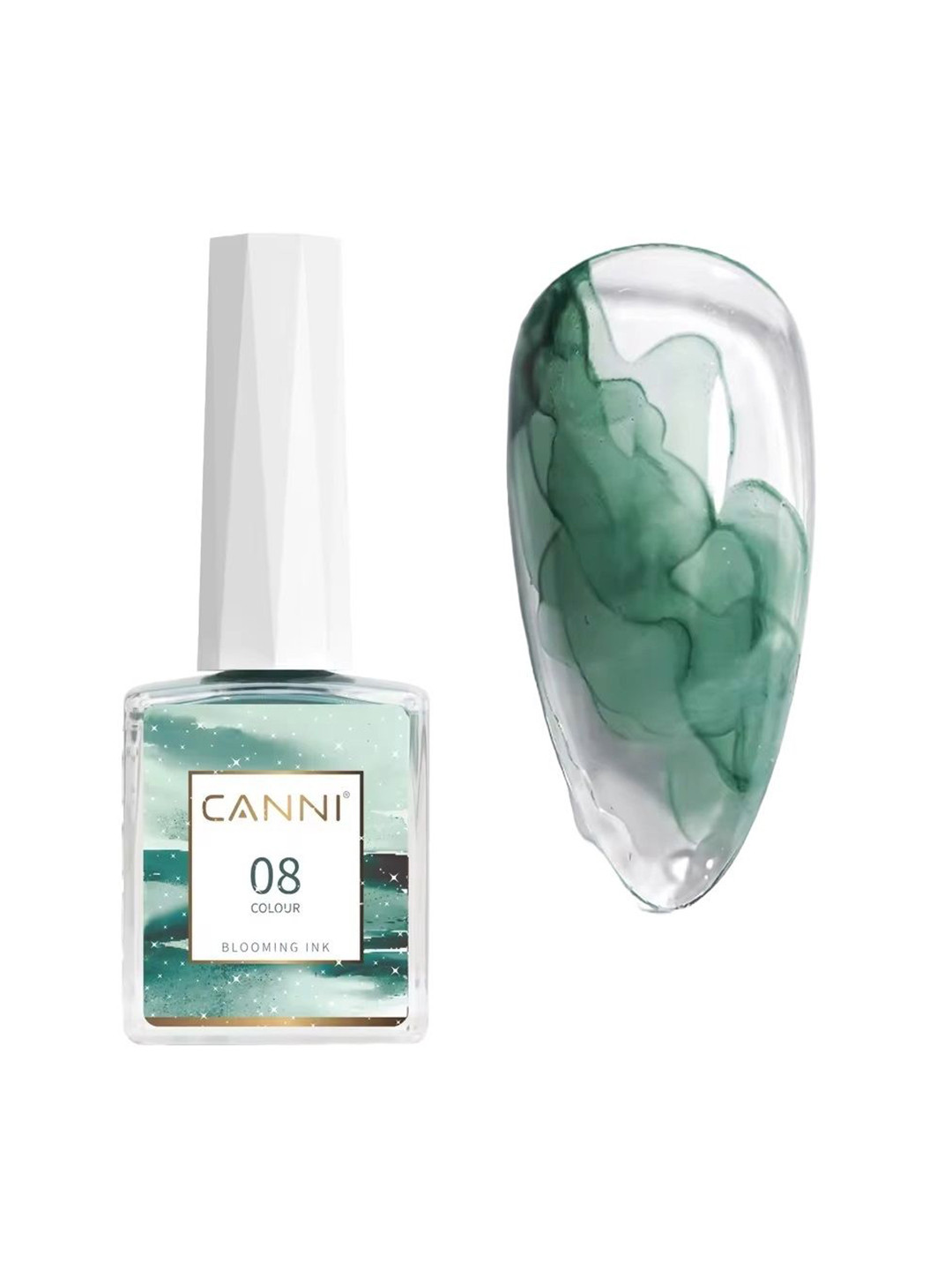 CANNI Blooming Ink 16 Color Marble Gradient Nail Polish 9 ml - Shade 08