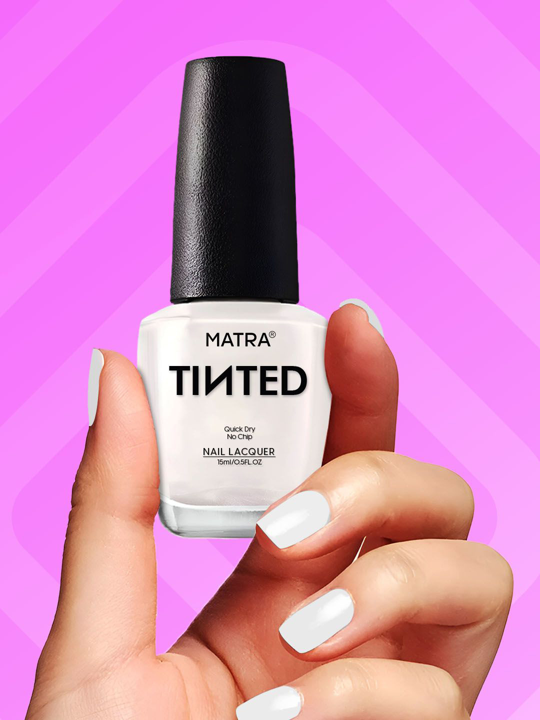 MATRA Quick Dry & No Chip Long Lasting Tinted Nail Lacquer 15 ml - Snowy Secret