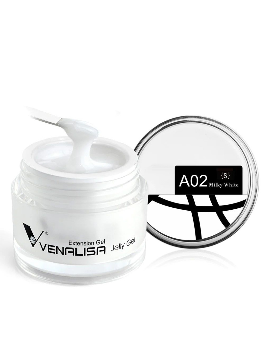 VENALISA UV Sculpture Nail Extension Hard Jelly Builder Gel - 15 ml - Milky White A02 (S)