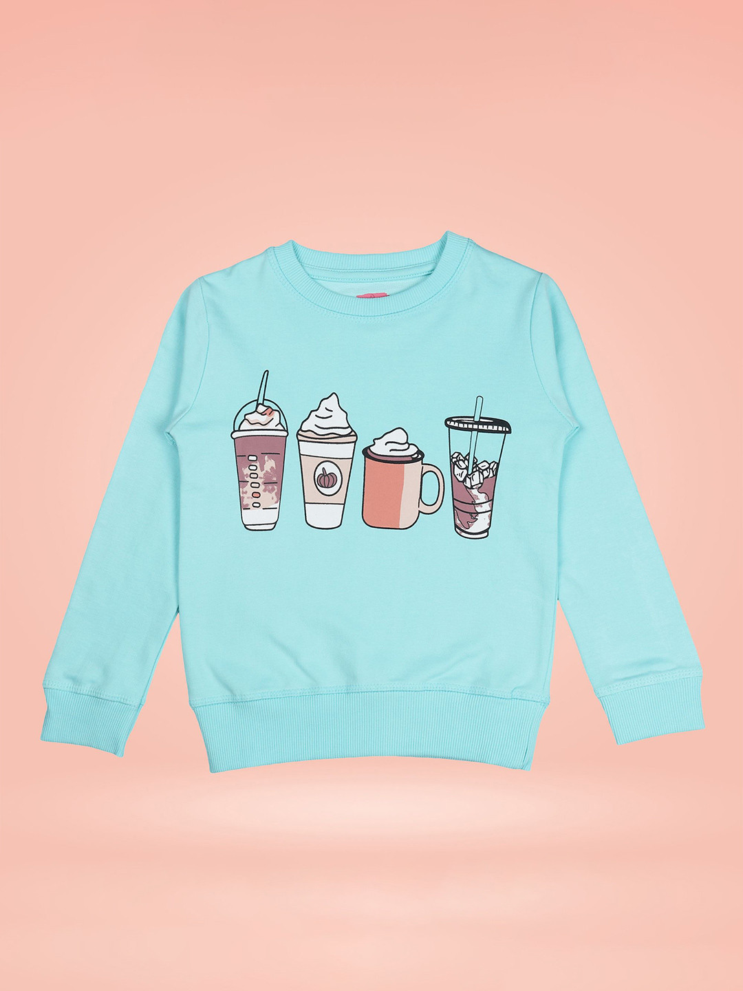 Arshia Fashions Girls Printed Sweatshirt
