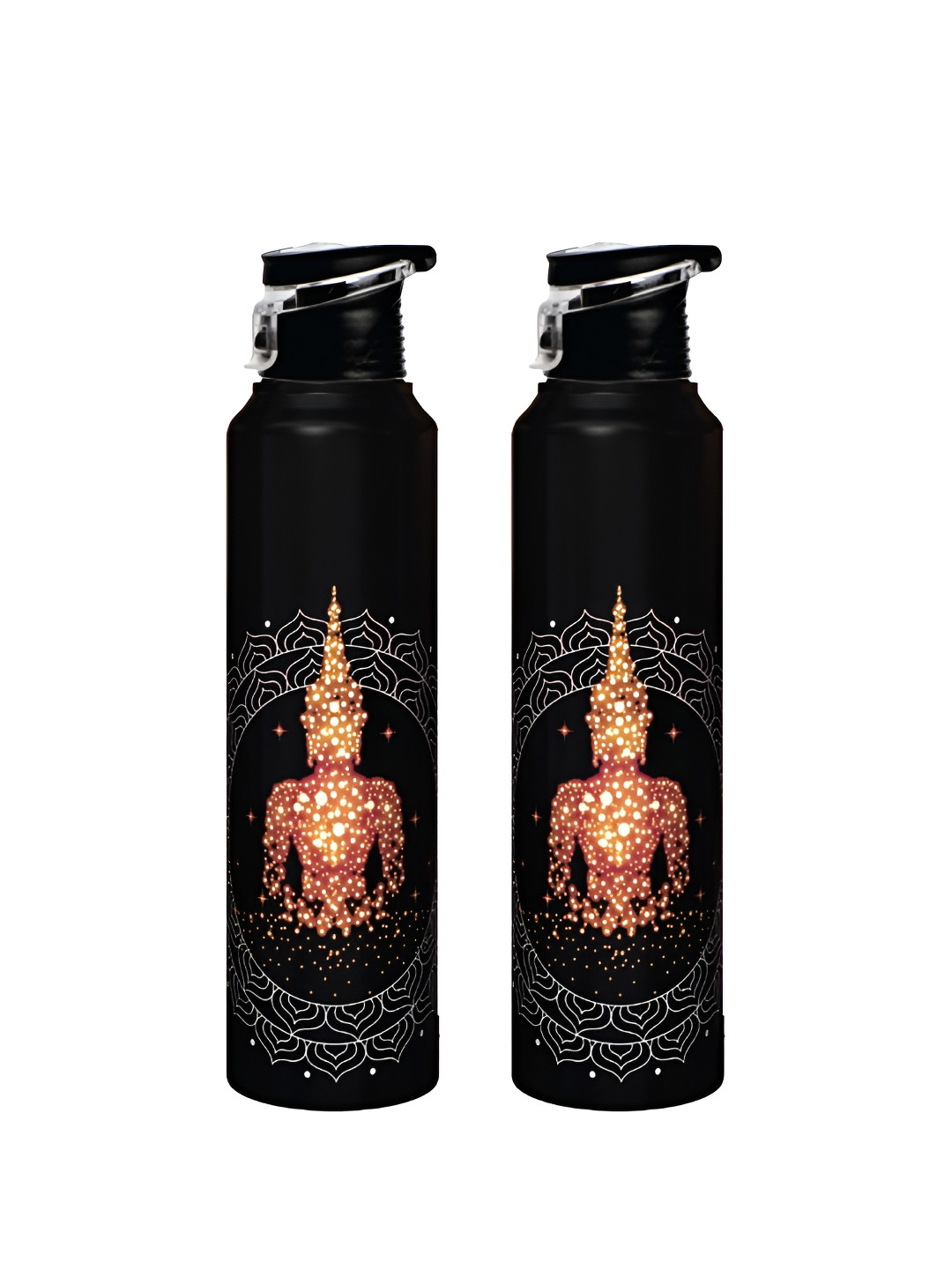 Speedex Multi Conversational Stainless Steel Flip Top 2 Piece Water Bottle - 1L