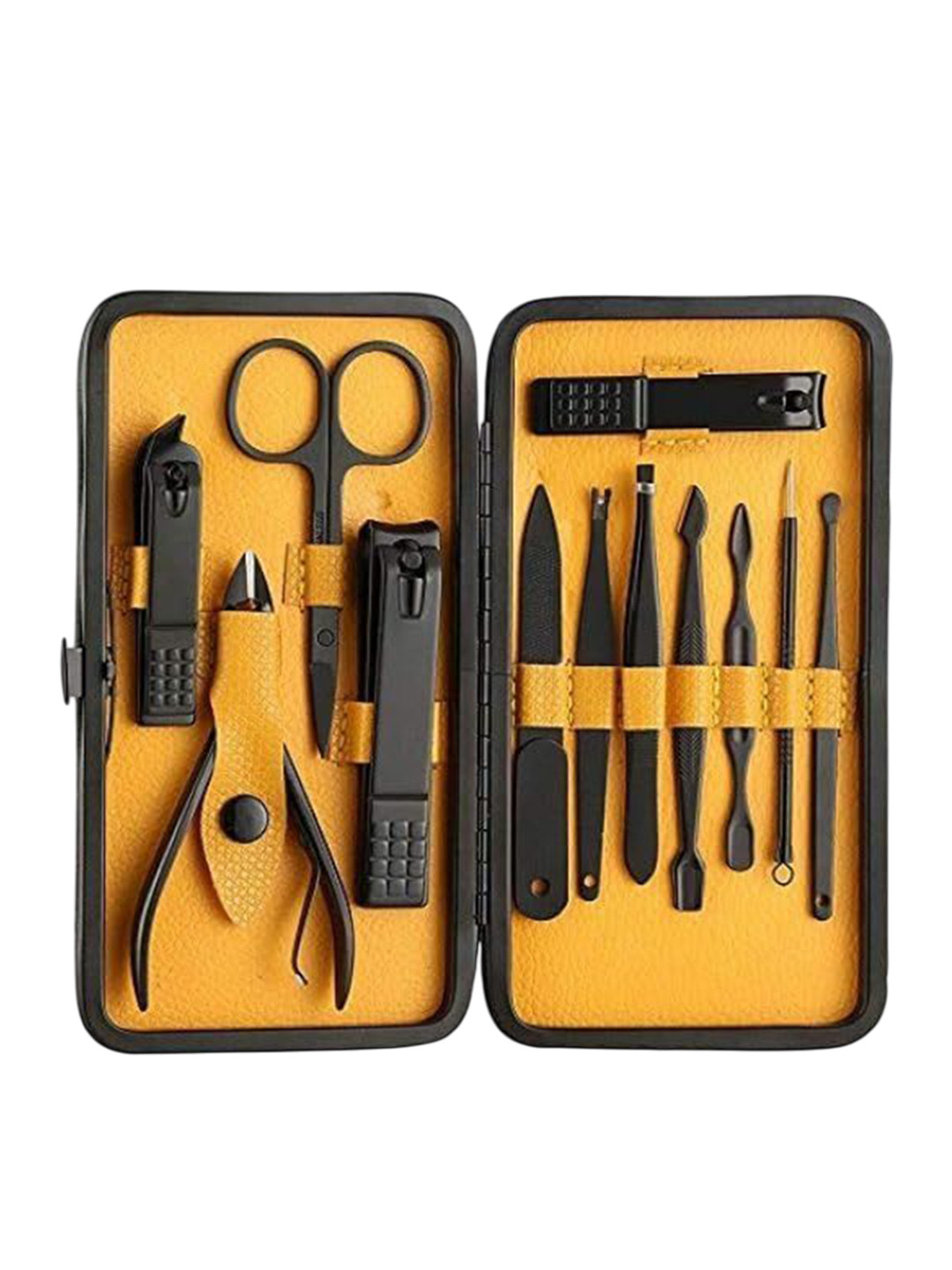 Scheibe Essentials Stainless Steel Nail Clippers & Nail Scissors Manicure Set -Yellow