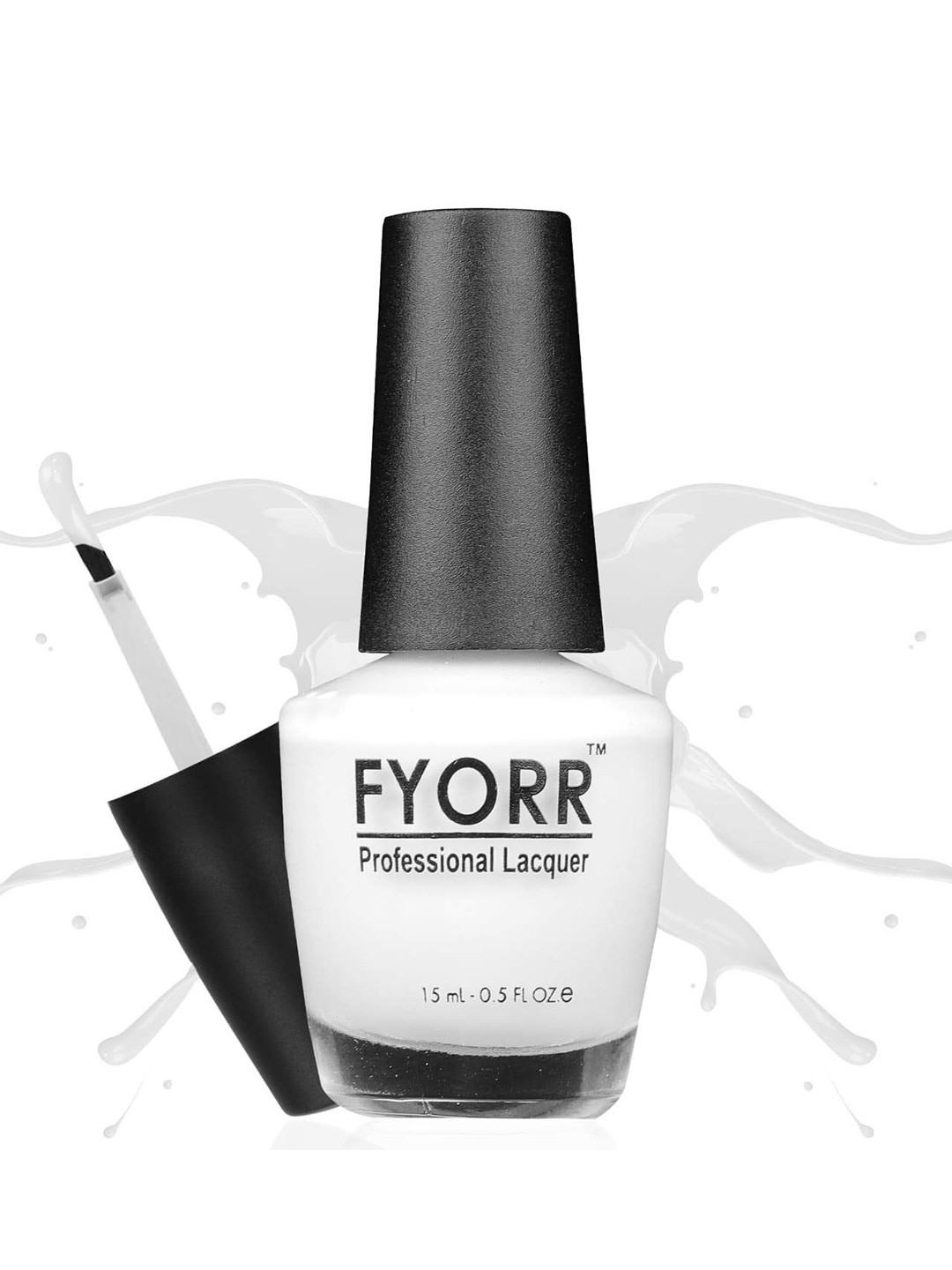 FYORR Long Lasting Nail Polish 15 ml White O White