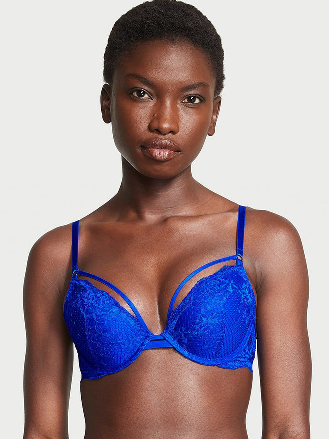 Victoria's Secret Very Sexy Strappy Fishnet Lace Push-Up Bra