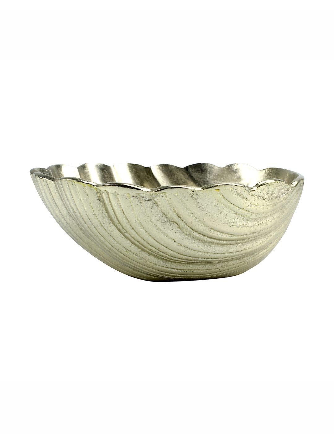 Hind Decor Textured Shell Decorative Bowl