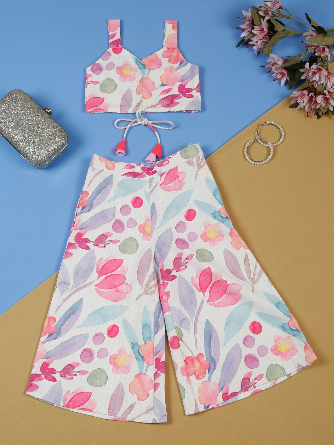 SAKA DESIGNS Printed Top with Trousers